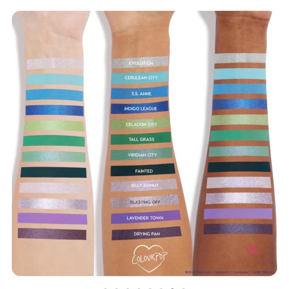 ColourPop  Pokémon Pallet Town Rainbow Eyeshadow Palette